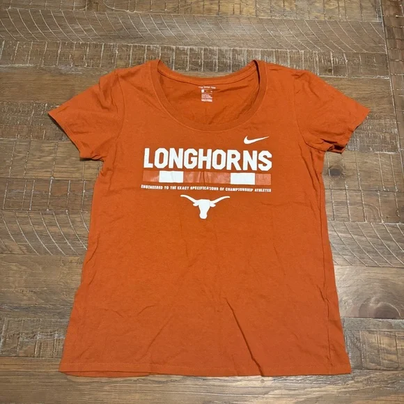 Nike Texas Longhorns T-Shirt Women’s Size Small Burnt Orange Athletic Tee - Picture 13 of 13